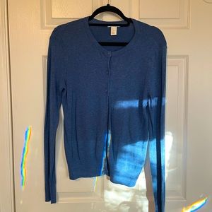 H&M blue cardigan - small